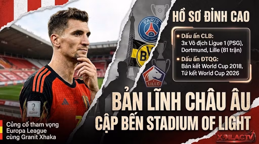 Thomas Meunier Gia Nhập Sunderland: Mảnh Ghép Dày Dạn Kinh Nghiệm Cho Tham Vọng Châu Âu